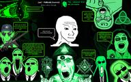 arm biting_lip cap central_intelligence_agency clenched_teeth closed_mouth clothes creepy evil federal_bureau_of_investigation fire freemason glasses glowie glowing glownigger gun hair hand hat judaism kabbalah laughing long_hair multiple_soyjaks mustache necktie neutral open_mouth pol_(4chan) skeleton smile soyjak soyjak_trio speech_bubble stretched_mouth stubble subvariant:splicejak suit sunglasses text variant:a24_slowburn_soyjak variant:alicia variant:cobson variant:el_perro_rabioso variant:feraljak variant:gapejak variant:impish_soyak_ears variant:markiplier_soyjak variant:susjak variant:tony_soprano_soyjak variant:wojak wojak // 1920x1200 // 1.6MB