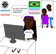 brazil computer flag glasses map_(pedophile) pedophile purple_hair sophia_ricetto soyjak subvariant:chudjak_front tranny variant:chudjak // 2250x2144 // 432.5KB