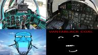 airplane calm fighter_jet meta:tagme sky vantablack variant:cobson variant:markiplier_soyjak // 1920x1080 // 451.7KB