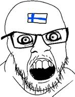 angry crazed finland flag glasses open_mouth stubble variant:feraljak // 491x635 // 44.3KB