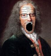 clothes edit glasses hair open_mouth painting stubble variant:gapejak variant:unknown voltaire white_skin wrinkles // 628x703 // 75.3KB