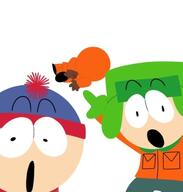 hand kenny_mccormick kyle_broflovski open_mouth pointing south_park soy_parody stan_marsh variant:two_pointing_soyjaks // 1200x1259 // 76.6KB