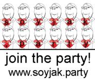 advertisement arm glasses hand heart holding_heart holding_object join_the_party multiple_soyjaks smile soyjak soyjak_party stubble subvariant:wholesome_soyjak text variant:gapejak // 300x250 // 82.9KB