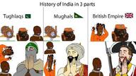2soyjaks angry black_skin brown_skin clothes countrywar crying flag glasses hair hand hanging history india indian mughal open_mouth soyjak stubble teeth text united_kingdom variant:bernd wojak // 900x506 // 102.5KB