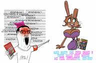 angry bunny_rabbot crying furry glasses harry_potter holding_object open_mouth pointing pol_(4chan) sonic_the_hedgehog soyjak sqrlyjack text the_turner_diaries tranny variant:chudjak ywnbaw // 1397x916 // 181.3KB