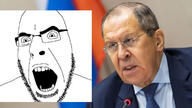 angry comparison glasses irl open_mouth sergey_lavrov soyjak stubble variant:cobson // 650x365 // 38.9KB