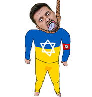 arm clothes flag full_body hair hand hanging jew leg nazi open_mouth rope soyjak star_of_david stubble suicide swastika tongue ukraine variant:gapejak_front white_skin yellow_teeth zelenskyy // 1768x1850 // 327.9KB
