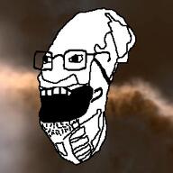 black_and_white brown_background eve eve_online eyes glasses mouth mouth_open original_content paint_net sci-fi soyjak space spaceship stubble teeth teeth_showing traced video_game yellow_background // 256x256 // 44.6KB