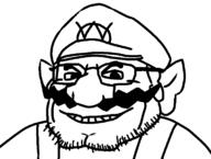 chin clothes glasses hat looking_at_you mustache stubble variant:wahjak wario // 745x563 // 29.8KB