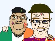2soyjaks anglo aryan blue_eyes brown_skin christianity clothes communism cross flag flag:ireland flag:northern_ireland flag:united_kingdom friendship green_eyes green_skin hat ireland irish_republican_army mustache northern_ireland smile spade subvariant:chudjak_front tan_skin text the_troubles transparent_background ulster united_kingdom uslter variant:chudjak white_skin // 834x626 // 34.9KB