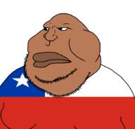 chile closed_mouth countrywar fat flag flag:chile obese soyjak stubble variant:meximutt // 888x849 // 22.9KB