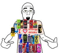 arm clothes ear energy_drink glasses hand heart i_love open_mouth pointing soyjak stubble text tranny tshirt variant:shirtjak // 1200x1085 // 815.8KB