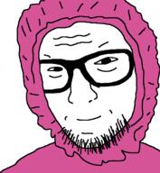 glasses jacket mouth_closed pink pink_clothes smug squinting stubble variant:MidLandManiac // 1200x1305 // 32.4KB