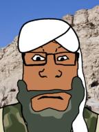 arab ayman_al_zawahiri beard brown_skin closed_mouth clothes glasses grey_beard irl_background tagme_hat variant:markiplier_soyjak // 600x800 // 288.6KB