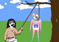 2soyjaks angeleno beanie blood cloud discord full_body glasses grass hanging holding_object neovagina nintendo nintendo_switch rope soy soyjak soylent stubble suicide sun tongue tranny tree variant:bernd variant:soytan video_game videogame yellow_teeth // 2100x1500 // 183.0KB