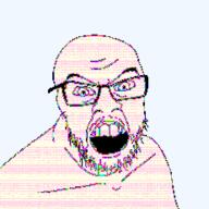 angry animated bald colorful epilepsy flashing flashing_lights forehead_lines forehead_wrinkles glasses open_mouth stubble translucent translucent_background transparent transparent_background variant:feraljak // 231x231 // 31.8KB