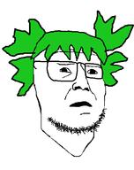 4chan anime glasses green_hair hair open_mouth stubble variant:unknown yotsoyba // 489x618 // 15.6KB