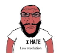 angry arm balding beard closed_mouth clothes glasses hair i_hate meta:low_resolution punisher_face red_skin soyjak subvariant:science_lover text tshirt variant:markiplier_soyjak // 124x114 // 12.6KB