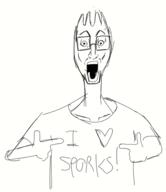 arm glasses hand heart i_love open_mouth pointing redraw spork text variant:shirtjak // 475x550 // 17.2KB
