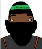 balaclava brown_skin clothes cross_eyed ear isis islam retard soyjak subvariant:fanta_rat terrorist variant:fantajak // 453x530 // 12.6KB