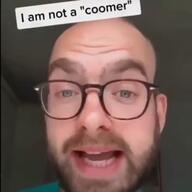animated beard closed_mouth coomer ear glasses irl irl_soy open_mouth pornhub real simp sound soyboy text thick_eyebrows tiktok video // 360x360, 58.5s // 6.5MB