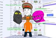anti_froot catalog closed_mouth clothes collar_tabs concerned doll_(user) froot greentext hat kuz laughing orange_skin pink_skin sad soot soot_colors soyjak_party subvariant:obsessedchud text variant:chudjak variant:kuzjak variant:markiplier_soyjak2 variant:soyak worried // 2160x1500 // 1.7MB