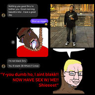 angry black_skin chat hanging incel mask message nigcel nigger race simp speech_bubble speech_bubble_empty subvariant:chudjak_front suicide thot variant:chudjak white_skin // 2048x2048 // 669.3KB