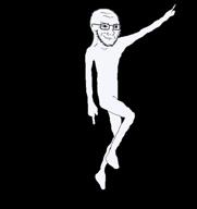 ack animated black_background dance eyes full_body glasses janny music music_parody pride_flag smile smirk song soyboy soyjak stubble suicide tranny trans troon variant:soyak video white_skin // 472x498, 100.7s // 11.8MB