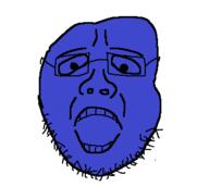 blue_orb blue_skin devil_may_cry glasses open_mouth orb soyjak stubble variant:unknown // 360x321 // 6.5KB