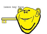 ear key smile soyjak stubble text variant:impish_soyak_ears yellow_skin // 322x234 // 36.4KB
