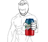 arm buff can giving glasses hand holding_object smile soyjak sproke stubble subvariant:wholesome_soyjak swolesome variant:gapejak // 1056x937 // 221.5KB