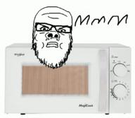 angry animated beep closed_mouth glasses microwave mmm mustache objectsoy open_mouth oven red redtext soyjak stubble text variant:a24_slowburn_soyjak // 850x741 // 426.7KB