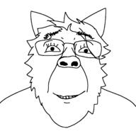 animal faggot fur furfag furry glasses mouth_closed original_content smile subvariant:trannyfur template variant:bernd wolf // 1378x1378 // 76.6KB