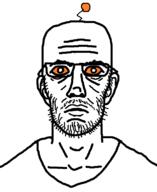 bald clothes eyebrows glasses open_mouth orange_eyes snoo stubble thousand_yard_stare variant:unknown wrinkles // 630x770 // 19.2KB