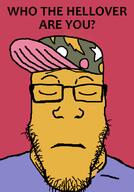bad_bart bart_simpson baseball_cap closed_eyes closed_mouth clothes crying glasses its_over soyjak stubble text the_simpsons tshirt variant:markiplier_soyjak yellow_skin // 600x862 // 29.6KB