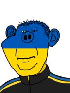 closed_mouth clothes ear flag flag:ukraine hair large_nose merge neutral pig soyjak track_suit ukraine variant:impish_soyak_ears variant:kuzjak // 810x1080 // 18.6KB