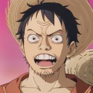ai_generated anime clothes ear hat monkey_d_luffy one_piece open_mouth soyjak stubble variant:feraljak white_skin // 512x512 // 327.4KB