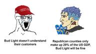 american_flag anarchism antifa bald baseball_cap beer bloodshot_eyes blue blue_hair brown_eyes budweiser can clean_shaven clothes communism crying ear earring glasses green hammer_and_sickle hat hoodie maga maga_hat neck nordic_chad nose nose_piercing open_mouth pol_(4chan) politics purple rainbow red red_hat soyjak stubble tattoo teeth text variant:soyak white yellow // 1920x1080 // 802.8KB