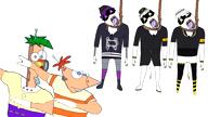 3soyjaks ack beanie beard boots clothes dab death ferbot green_hair grey_hair hair hanging hoodie jacket murder_drones music n noose orange_hair phineas_and_ferb phinedroid purple_hair robot stubble uzi v_(4chan) variant:bernd video // $size // 80.7MB
