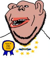 amerimutt award black_sclera brown_skin clothes ear family_guy flag flag:rhode_island lips mutt open_mouth peter_griffin rhode_island soyjak state stubble subvariant:impish_amerimutt text united_states variant:impish_soyak_ears // 685x793 // 49.1KB