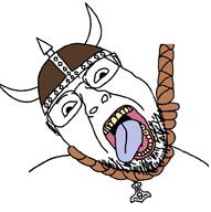 ack glasses helmet horn larp mjolnir necklace nordic open_mouth pagan religion rope stubble suicide teeth tongue variant:bernd viking // 997x1000 // 101.8KB