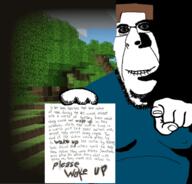 creepypasta holding_object minecraft minecraft_beta nostalgia note ominous pointing pointing_at_viewer rape steve_(minecraft) subvariant:hornyson variant:cobson // 680x653 // 403.6KB