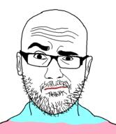 bald closed_mouth glasses raised_eyebrow stubble tranny variant:vsauce vsauce // 500x580 // 15.1KB