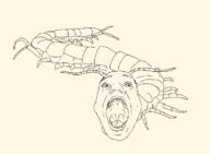 bug millipede open_mouth soyjak traced variant:guinness_world_record_soyjak3 // 770x566 // 64.8KB