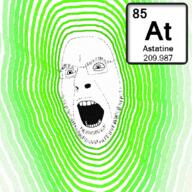 angry astatine chemistry element glasses open_mouth radioactive soyjak stubble text variant:cobson // 1400x1400 // 4.5MB