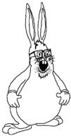 animal arm big_chungus bugs_bunny ear full_body glasses hand looney_tunes open_mouth rabbit rabbit_ear soyjak stubble variant:unknown // 415x788 // 23.4KB