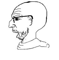 ear epic_incel glasses incel king_incel nordic_chad open_mouth side_profile soyjak stubble variant:unknown // 647x659 // 77.1KB