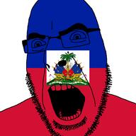 anchor angry cannon cannonball country drum flag french_text glasses haiti open_mouth soyjak stubble tree variant:cobson // 721x720 // 47.6KB