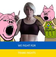 animal anti_christian anti_white arm azov_battalion bloodshot_eyes brown_eyes brown_hair celtic_cross cross crying deformed ear eyelids flag full_body glasses hand hanging leg lgbt marichka open_mouth pig pink_skin pointing rope snout soldier soyjak star_of_david stubble subvariant:brunetto subvariant:massjak subvariant:wholesome_soyjak suicide text tongue tranny ukraine variant:bernd variant:gapejak variant:two_pointing_soyjaks vest white_nationalism yellow_teeth // 1800x1830 // 219.6KB