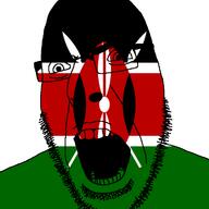 angry country flag glasses kenya open_mouth soyjak stubble variant:cobson // 721x720 // 34.4KB